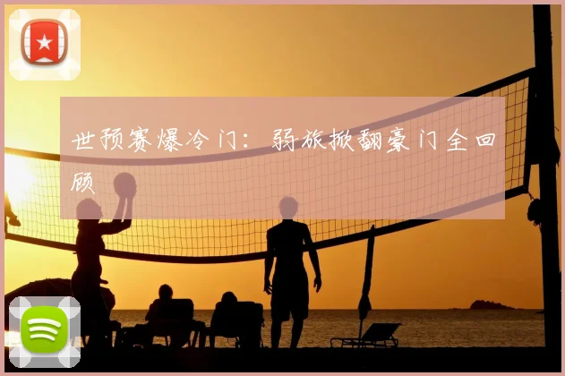 世预赛爆冷门：弱旅掀翻豪门全回顾